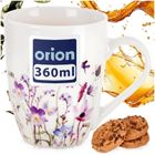 Orion, Louka, kubek porcelanowy, kwiaty, 360 ml