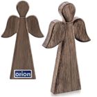 Orion, Mango, figurka świąteczna, drewniana, anioł, 24 cm