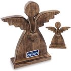 Orion, Mango, figurka świąteczna, drewniana, anioł, 29 cm