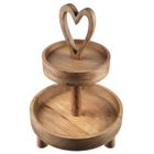 Orion, Mango, patera drewniana, 2-poziomowa, 42 cm