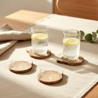 Orion, Mango, podstawki pod kubek, drewniane, 4 szt., 10-11 cm