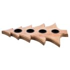 Orion, Mango, świecznik drewniany, na 4 świeczki, 40-27,5 cm