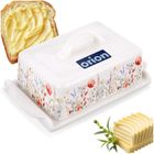 Orion, maselniczka, porcelanowa, maki, biała