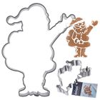 Orion, Mikołaj, wykrawacz do ciastek, stalowy, 7,3 cm