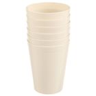 Orion, Sandy, kubki plastikowe, kremowe, 300 ml, 6 szt.
