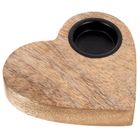 Orion, świecznik drewniany na tealight, mango, 13-12 cm