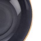 Orion, talerz obiadowy, głęboki, ceramiczny, szary, glaze, 20,5cm