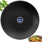 Orion, talerz obiadowy płytki, ceramiczny, czarny, 27 cm