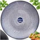 Orion, talerz obiadowy płytki, ceramiczny, fioletowy glaze, 27 cm