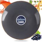 Orion, talerz obiadowy, płytki, ceramiczny, szary, glaze, 27 cm