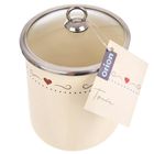 Orion, Tonca, pojemnik na żywność emaliowany z pokrywką szklaną, 1,4 l