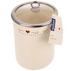 Orion, Tonca, pojemnik na żywność emaliowany z pokrywką szklaną, 1,9 l