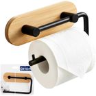 Orion, uchwyt na papier toaletowy, metalowy, czarny, 13,5 cm