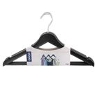 Orion, wieszaki na ubrania, czarne obrotowe, 42,5-24 cm, 3 szt.