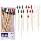 Orion, wykałaczki do przekąsek, bambusowe, choinka, 13 cm, 20 szt.