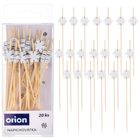 Orion, wykałaczki do przekąsek, bambusowe, śnieżynka, 12 cm, 20 szt.