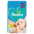 Pampers, New Baby, pieluchy jednorazowe, rozmiar 1, Newborn, 43 szt.