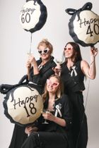 PartyDeco, balon foliowy, pastylka Happy 40, 47.5-45 cm