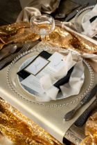 PartyDeco, bieżnik cekinowy, złoty, 0,3-5m