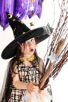 PartyDeco, czapka Wiedźmy, czarny, 1 szt.