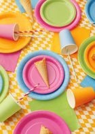 PartyDeco, kubeczki papierowe, jasny zielony, 250 ml, 6 szt.