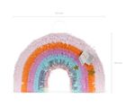 PartyDeco, piniata składana, tęcza, 50-33-10 cm
