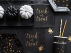 PartyDeco, Trick or Treat, serwetki papierowe na imprezę Halloween, czarne, 33 cm, 20 szt.