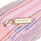 Peterson, kosmetyczka, 1-komorowa, cekinowa, różowa