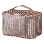 Peterson, kosmetyczka kuferek, brokatowa, różowe złoto