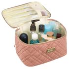 Peterson, kosmetyczka kuferek, różowa