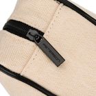 Peterson, kosmetyczka, z przezroczystym panelem, beżowo-czarna