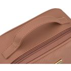 Peterson, kosmetyczka z uchwytem, tkanina syntetyczna, beżowa