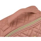 Peterson, kosmetyczka z uchwytem, tkanina syntetyczna, różowa