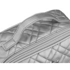 Peterson, kosmetyczka z uchwytem, tkanina syntetyczna, srebrna