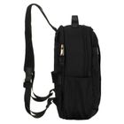 Peterson, plecak z uchwytem na walizkę, nylonowy, czarny