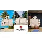 Peterson, sportowa torba podróżna, beżowa