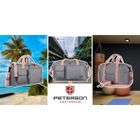 Peterson, sportowa torba podróżna, szaro-różowa