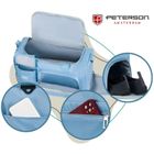 Peterson, sportowa torba podróżna z uchwytem na walizkę, błękitna