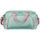 Peterson, torba weekendowo-podróżna z uchwytem na walizkę, zielono-różowa