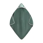 Petite&Mars, Loulou, okrycie kąpielowe bambusowe z kapturkiem, Whale Song, 100-100 cm