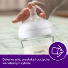 Philips Avent, Responsywne Butelki Natural, szklana butelka, 120 ml