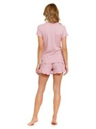 Piżama damska, prążkowana, różowa, Doctor Nap