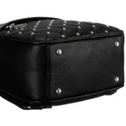 Plecak miejski, czarny, skóra ekologiczna, Peterson