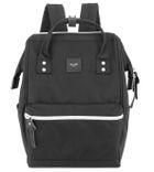 Plecak miejski na laptopa, czarny, port USB, Himawari