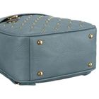 Plecak miejski, niebieski, skóra ekologiczna, Peterson