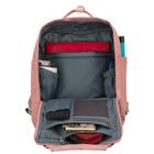 Plecak miejski, różowo-szary, Peterson