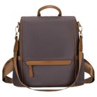 Plecak miejski, szary, skóra ekologiczna, Peterson