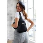 Plecak na jedno ramię, saszetka, czarny, Peterson