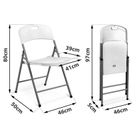 Plonos, krzesła ogrodowe składane, zestaw, 4 szt.