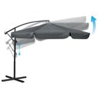 Plonos, parasol ogrodowy, składany, 8 segmentowy, z pokrowcem, 350 cm, PL-881